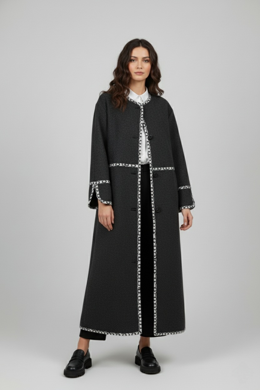 114523 LONG OVERSIZED COAT IN 100% WOOL Π-583